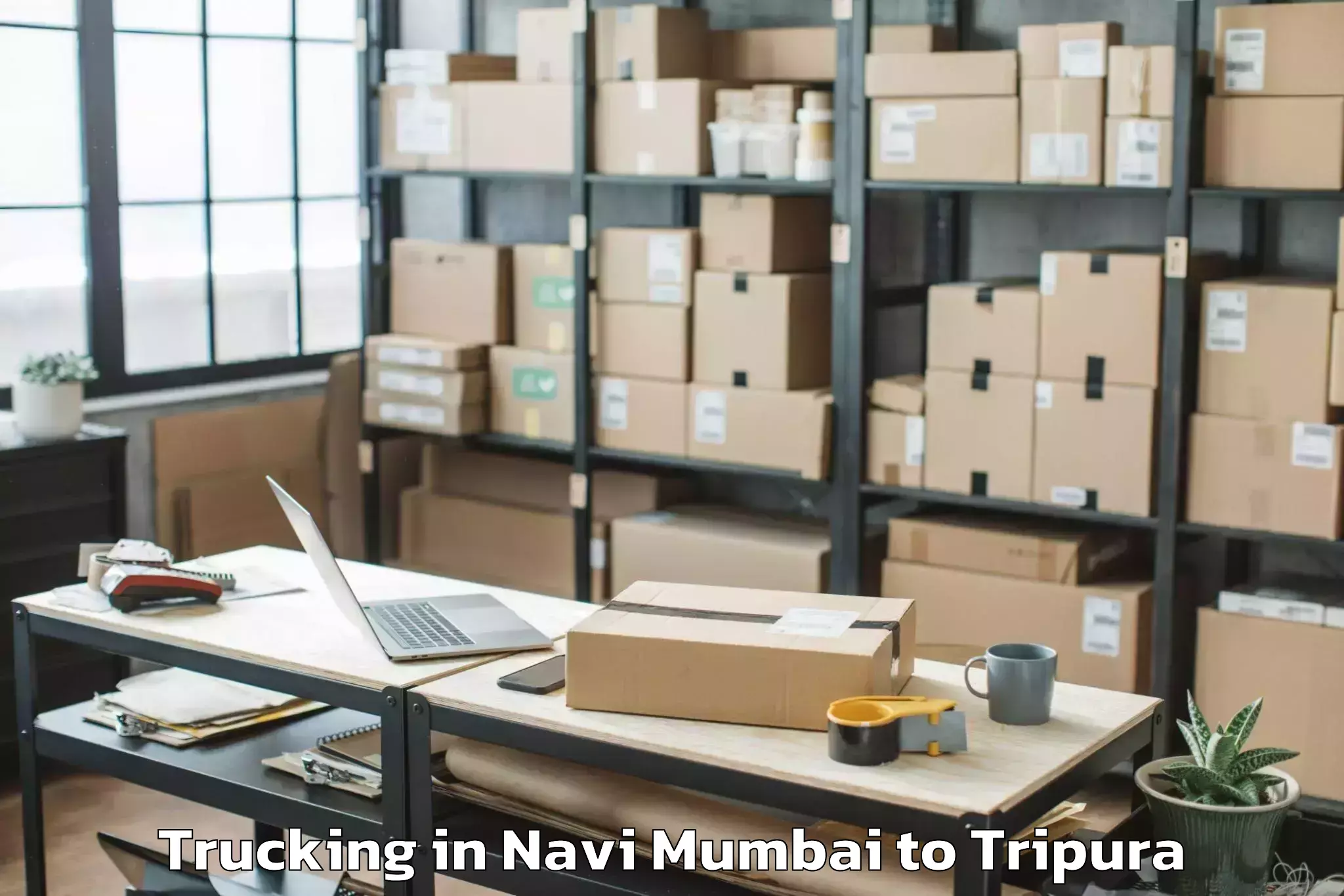 Top Navi Mumbai to Tripura Trucking Available